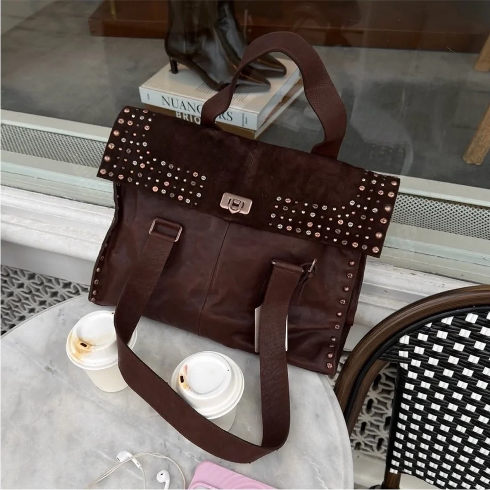 NWT Free People Shay Stud Tote - Picture 4 of 8